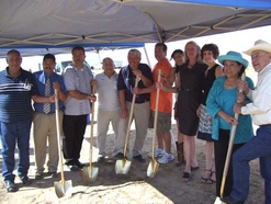 Left to right: Santos Ruiz (Berino), Martin Lopez (Mesquite), Robert "Marty" Nieto (Mesquite), Ernesto Ceniceros (Mesquite), Gabriel Gutierrez (Berino), Deputy Director Rick Martinez (NM Dept. of Finance and Administration), Annette Morales (Medius, Inc.), Karen Nichols (Desert Sands), Tiffany Bloom (South Central Council of Governments), NM State Representative Mary Helen Garcia, NM State Representative Andy Nunez
